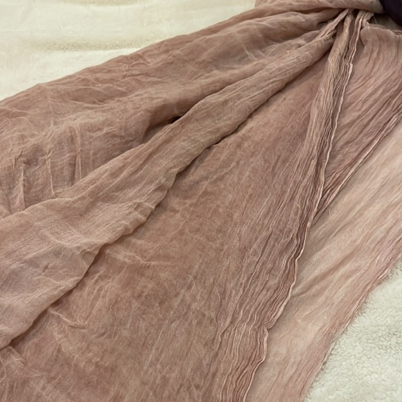 Old Navy scarves - one size - 3 scarves: purple, pink, blue/white striped. - Picture 3 of 6